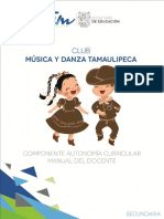 Club Musica y Danza Tamaulipeca Manual Docente Secundaria