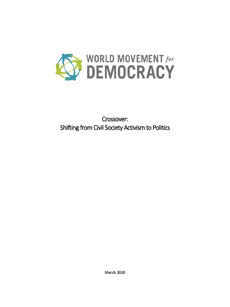 Crossover Shifting From Civil Society Activism To Politics PDF
