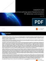 Hawkeye 360 Commercialising Space-Based Precision RF Detection and Analytics
