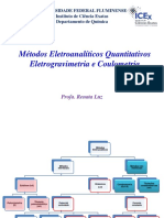 Métodos eletroanalíticos quantitativos: eletrogravimetria e coulometria