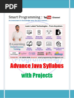 Advance Java Syllabus: With Projects