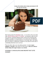 Nutri4Verve - Slimming Chocolate Cake Recipe Promises To Fill You Up For 6 Hours