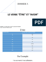 DOSSIER 3 - Les Verbes Être Et Avoir