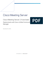 Cisco Meeting Server 2 9 and Later Deployments With CUCM