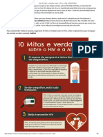 Veja 10 Mitos e Verdades Sobre o HIV e A Aids - UNINASSAU