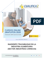 Curso Gratis Online Trazabilidad Alimentaria