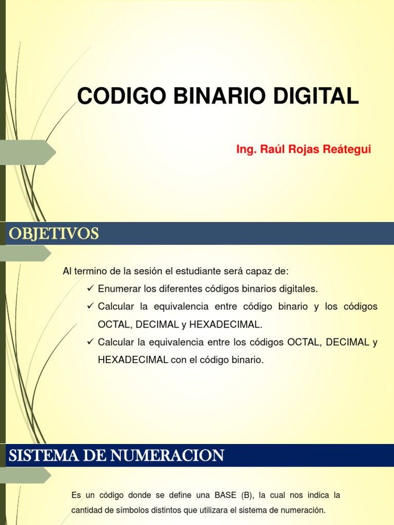 Codigo Binario Digital - v2 | PDF | División (Matemáticas) | Decimal ...