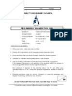 Admiralty Secondary School: A Onal Mathematics 2009 4038/01paper 1 - 2 Hours