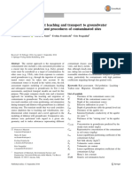 Modeling Contaminant Leaching and Transport To Groundwater in Tier 2 Risk Assessment Procedures of Contaminated Sites