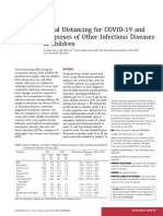 Social Distancing For COVID-19 and Diagnoses of Other Infectious Diseases in Children