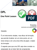 One Point Lesson - OPL guia rápido