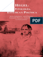Hegel, Ontología, Estérica y Política 