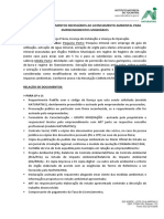 Documentos necessários para licenciamento ambiental de empreendimentos minerários