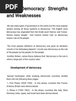 Indian Democracy - Strengths and Weaknesses