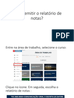 Como Emitir o Relatório de Notas