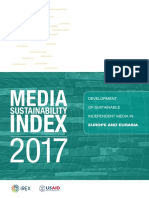 Media Sustainability Index Europe Eurasia 2017 Full