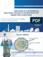 Experimental fuel rods tested in the MIR reactor provide insights into PWR conditions