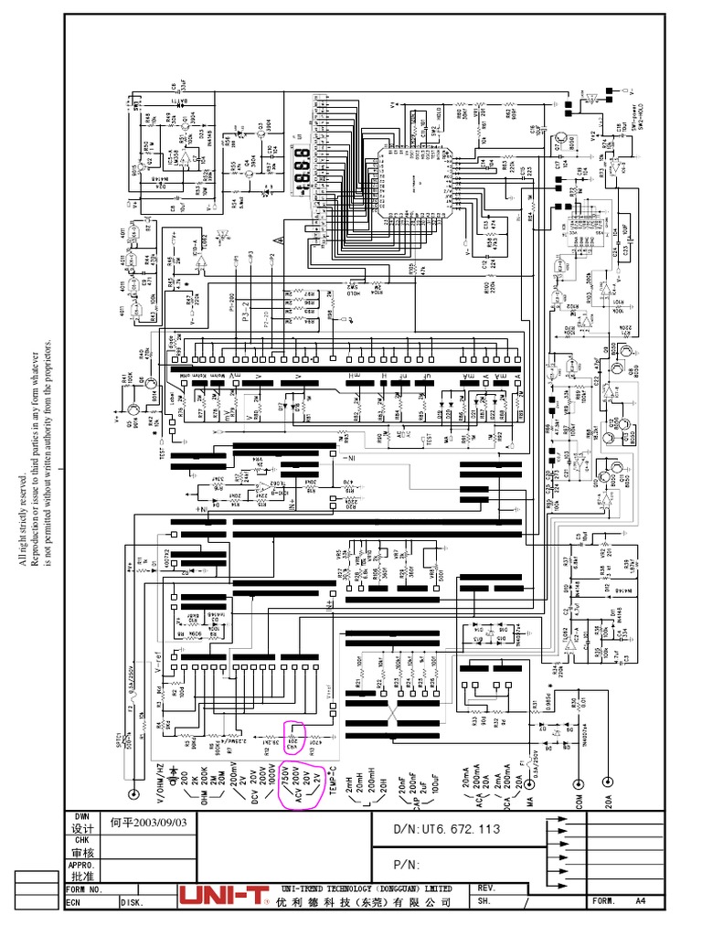 Uni Trend Ut50d Schematic | PDF