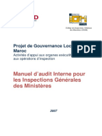 Manuel d'Audit Pour Inspection General Des Ministeres