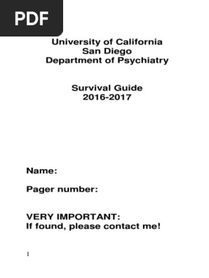 SurvivalGuide 2016 | PDF | Risperidone | Antipsychotic