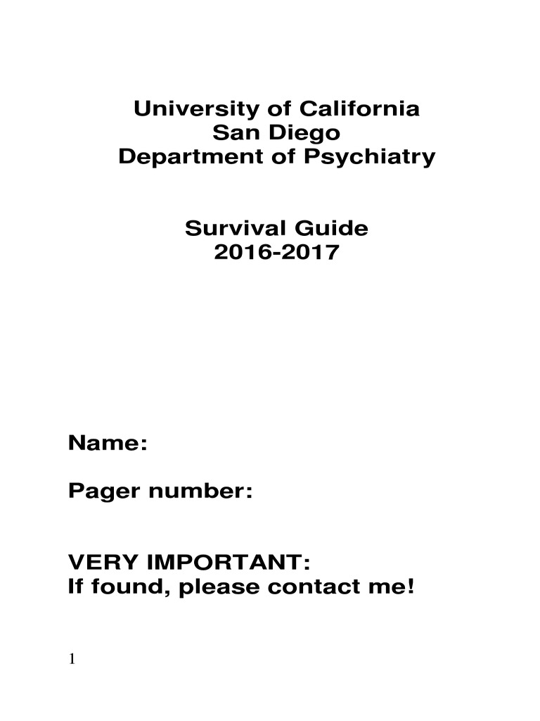 SurvivalGuide 2016 | PDF | Risperidone | Antipsychotic