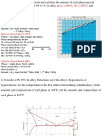 Calculate phase amounts in Cu-Ni and Pb-Sn alloys