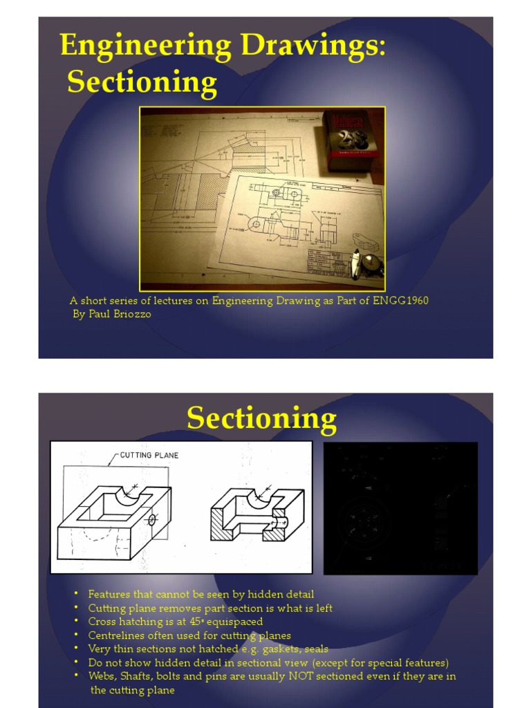 Engineering Drawings Lecture Sectioning PDF