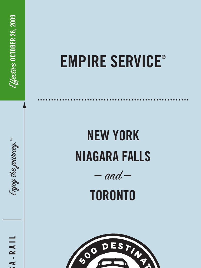 Empire Service New York Niagara Falls and Toronto PDF