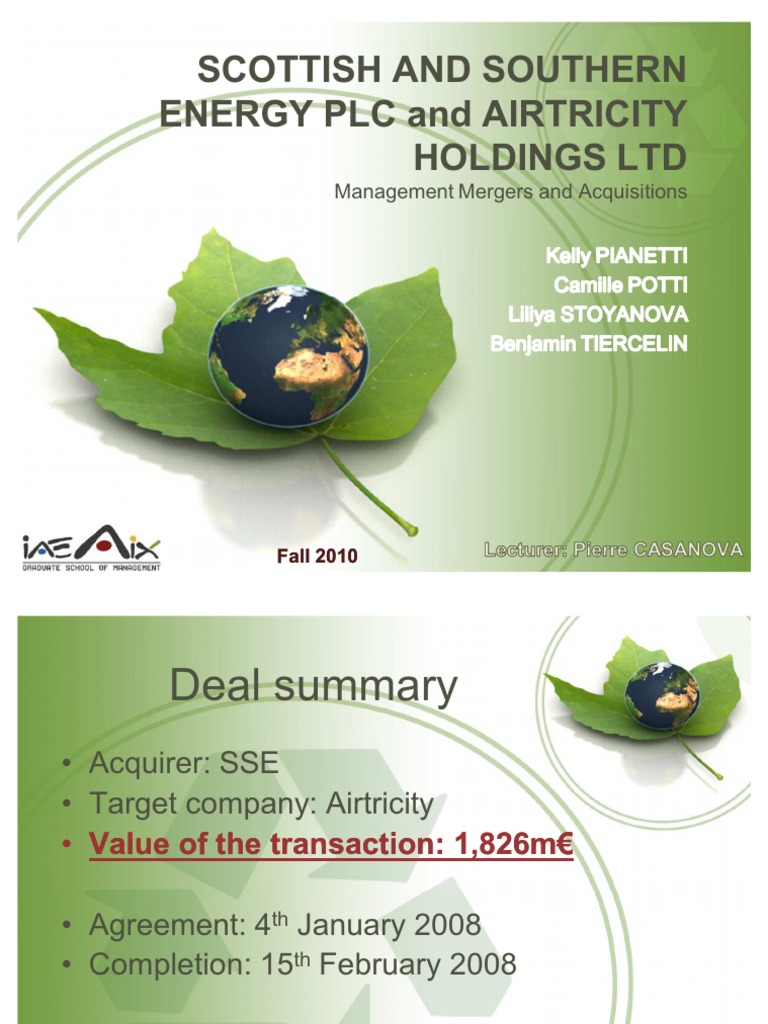 CCC C Management Mergers and Acquisitions PDF Mergers And Acquisitions Renewable Energy