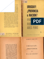 Roberto Ares Pons - Uruguay Provincia o Nacion