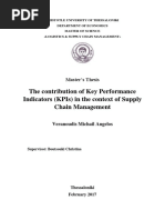 The Contribution of Key Performance Indicators (KPIs) in The Context of Supply Chain Management