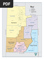 BLM Utah Administrative Boundaries Map