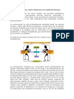 La Comunicación - Vital e Inherente A La Condición Humana