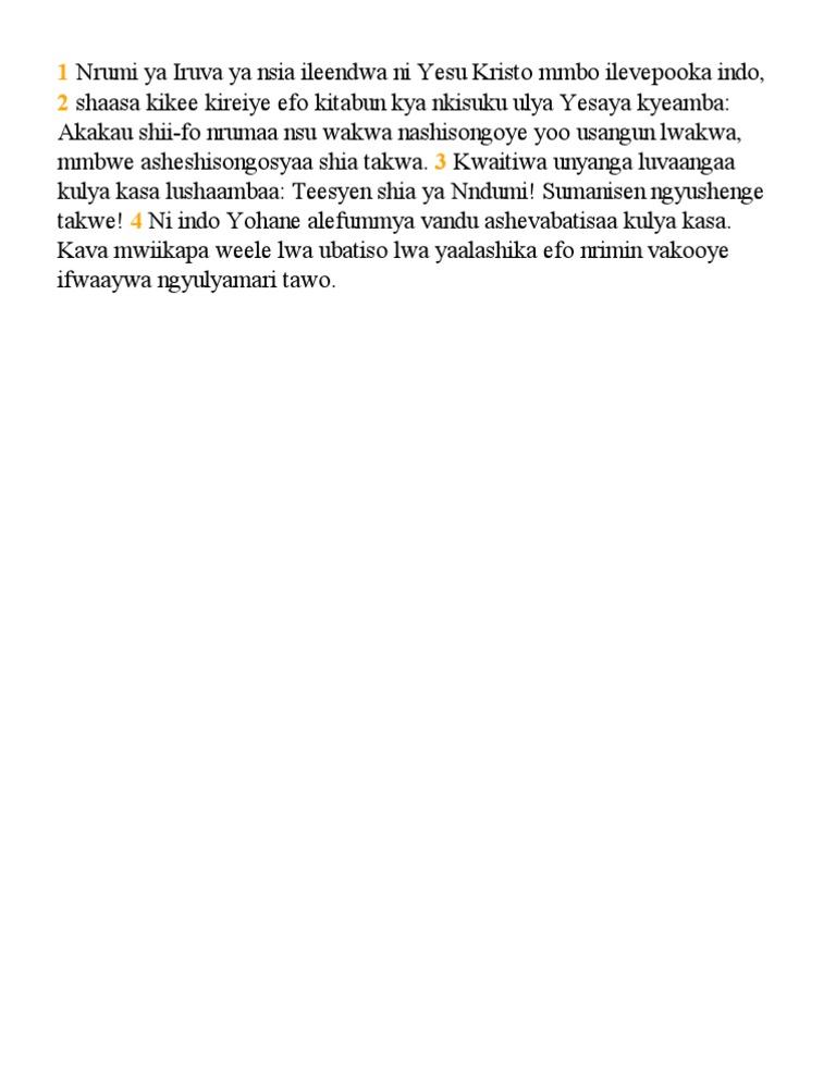 Kichaga Language: Gospel Insights | PDF