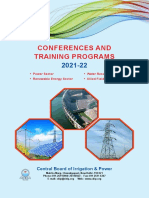 Conferences and Training Programs: Central Board of Irrigation & Power