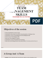 Team Management Skills PPTs