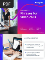 Phrases For Video Calls: Communication