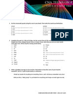 CNA Live Class - Teens 4 - CNA Teens On 4 - Activity Book - Unit 8