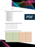 CNA Live Class - Teens 4 - CNA Teens On 4 - Activity Book - Unit 5