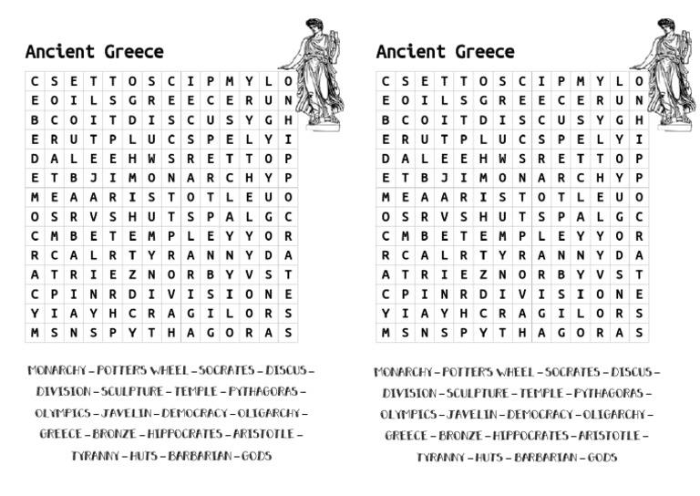 Ancient Greece Crossword | PDF