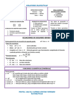 Resolución de ecuaciones cuadráticas y funciones parabólicas