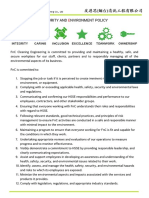 Ealth, Afety, Ecurity and Nvironment Policy: H S S E