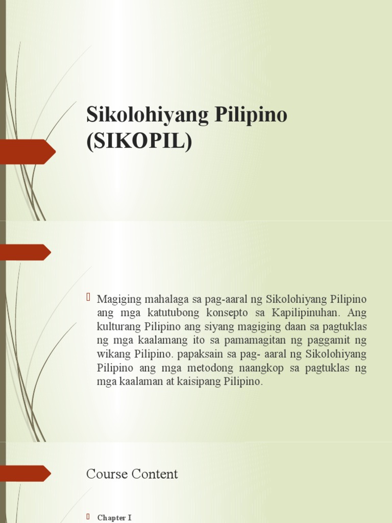 Sikolohiyang Pilipino Sikopil Pdf Psychology Philippines