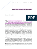 (I) - Frederick, S. - Cognitive Reflection and Decision Making