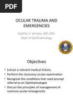 OCULAR TRAUMA AND EMERGENCIES Rev