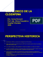 CLASE 29 USO CLINICO DE LA CLOZAPINA
