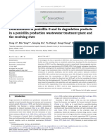 Determination of Penicillin G - Its Degradation Products in A Penicillin Production Wastewater Treatment Plant - The Receiving River
