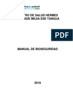 Manual de Bioseguridad Ese Tangua 2019 - 2021