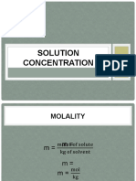 4 Solution Concentration