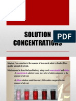 3 Solution Concentrations